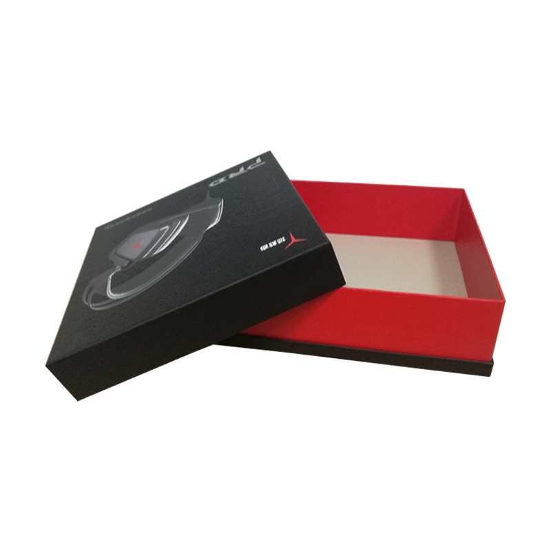 Headphone top and base paper box with hot stamping spot UV TD004
