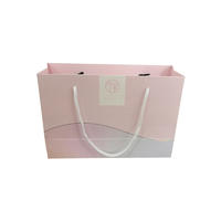 Gift paperbag handbag with rope handle laser hot stamping HB002