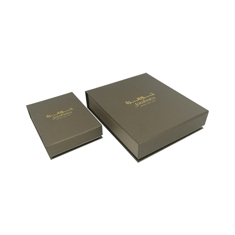 Jewelry book shape box with velvet tray hot stamping BS012