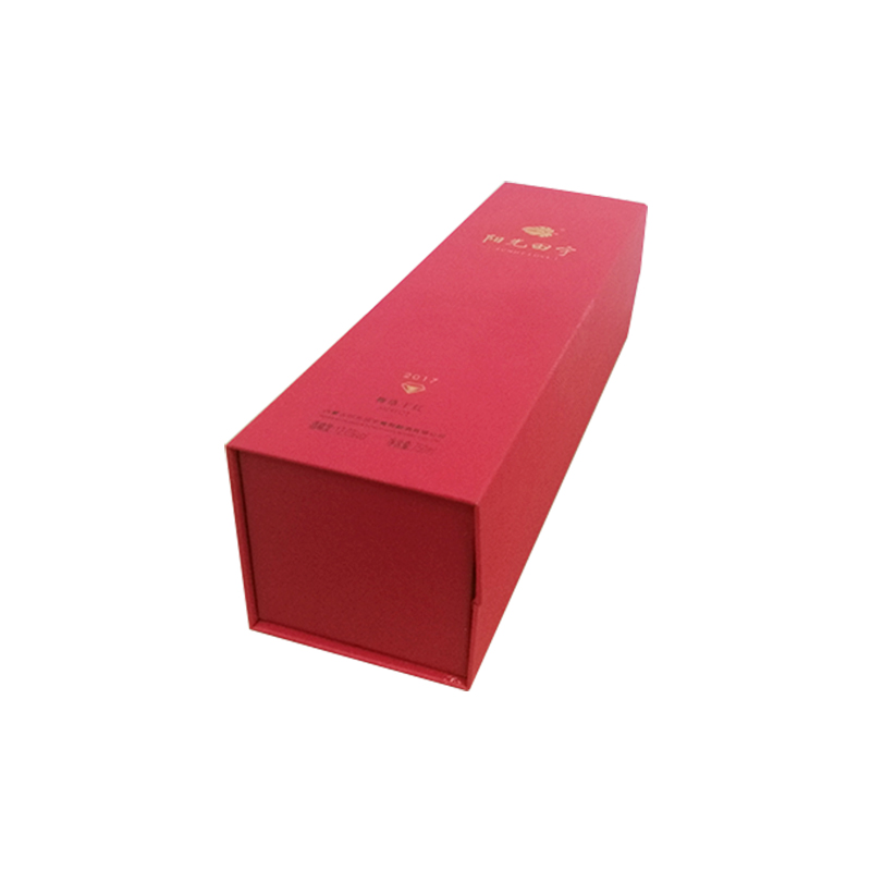 Wine book shape paper box with special paper EVA tray spot UV hot stamping BS002